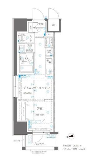 ZOOM浅草WEST 4階 間取り図