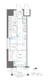 ZOOM浅草WEST 4階 間取り図