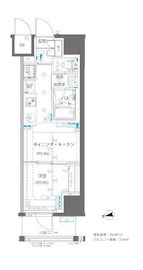 ZOOM浅草WEST 4階 間取り図