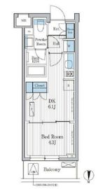 パークアクシス東陽町レジデンス 2308 間取り図