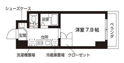 ローズウッド・ハイツ門前仲町 1214 間取り図
