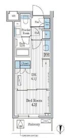 パークアクシス東陽町レジデンス 2305 間取り図