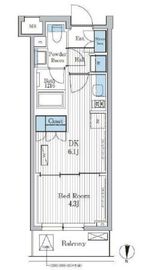 パークアクシス東陽町レジデンス 2306 間取り図