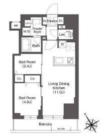 BluRock後楽園 804 間取り図