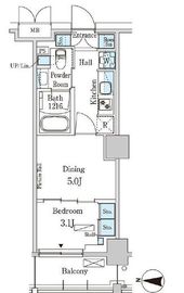 パークアクシス本所吾妻橋サウスレジデンス 414 間取り図
