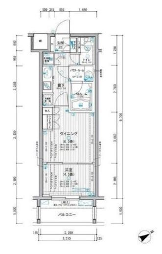 ミリアレジデンス東池袋 306 間取り図