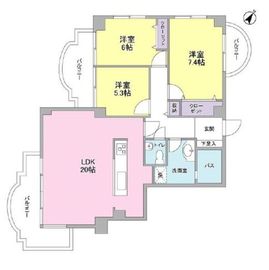 ブロンズストーン宇田川 3階 間取り図