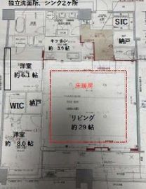 富久クロスコンフォートタワー(Tomihisa Cross)  54階 間取り図