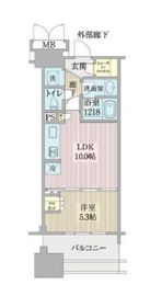 晴海テラス 18階 間取り図