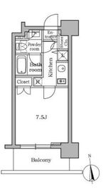 レジディア三軒茶屋 1403 間取り図