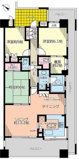 グランアルト豊洲 2階 間取り図