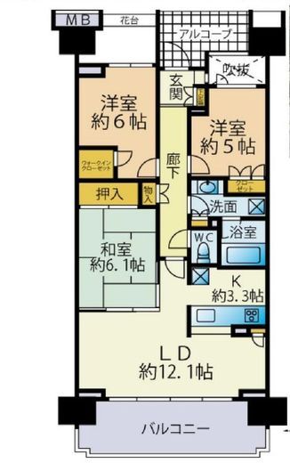 グランドメゾン杉並シーズン 8階 間取り図