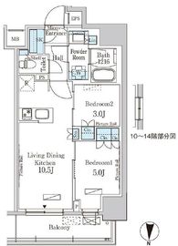 パークアクシス錦糸公園 704 間取り図