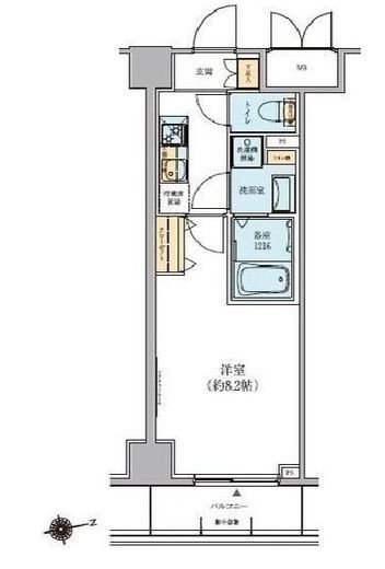 リージア経堂イーストプレイス 205 間取り図