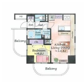 バームステージ三田 3階 間取り図