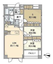 エクセレントシティ自由が丘 2階 間取り図