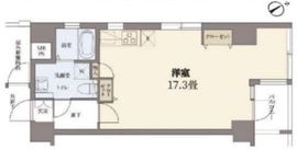 フォセット月島 4階 間取り図