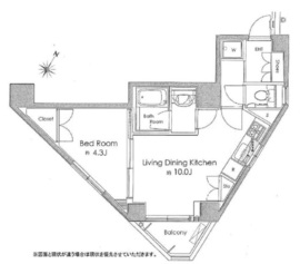 白金台グリーン・リーブス 7階 間取り図