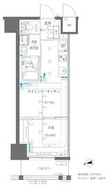 ZOOM浅草WEST 3階 間取り図