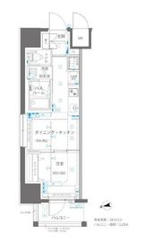 ZOOM浅草WEST 3階 間取り図