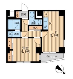 ユニフォート目黒中町 415 間取り図