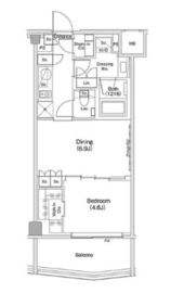 ザ・パークハビオ渋谷クロス 709 間取り図