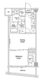ザ・パークハビオ渋谷クロス 710 間取り図