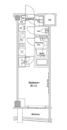 ザ・パークハビオ渋谷クロス 907 間取り図