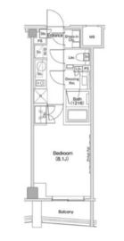 ザ・パークハビオ渋谷クロス 907 間取り図