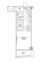 ザ・パークハビオ渋谷クロス 908 間取り図