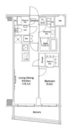 ザ・パークハビオ渋谷クロス 913 間取り図