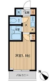 ザ・パーククロス市ヶ谷 404 間取り図