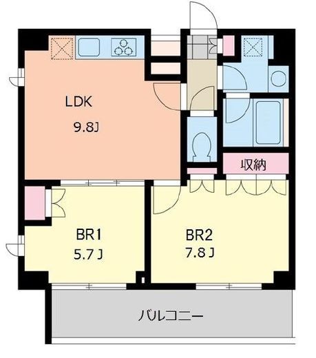 エスティメゾン千石 405 間取り図