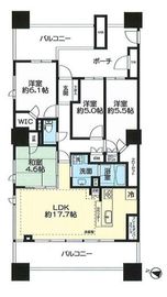 レジデンス・ザ・武蔵小杉 14階 間取り図