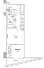 ザ・パークハビオ渋谷クロス 501 間取り図