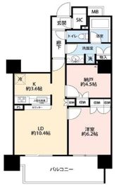ル・サンクアイリスタワー 16階 間取り図