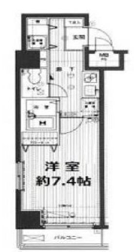ガラ・シティ芝公園 601 間取り図