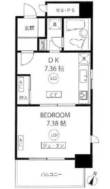 コンフォート麻布 5階 間取り図