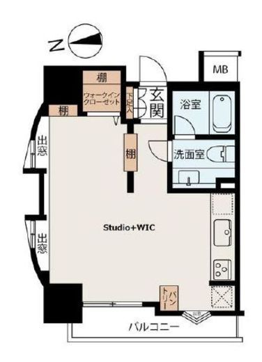 フリーディオ神楽坂 6階 間取り図