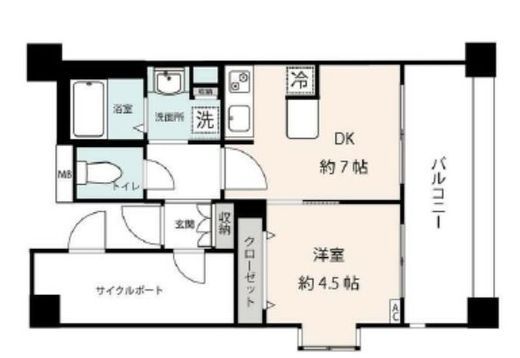 ルモンド恵比寿 8階 間取り図