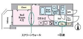 Brillante Ryogoku (ブリランテ両国) 202 間取り図