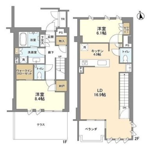 瀬田の杜ガーデン&テラス W5 間取り図