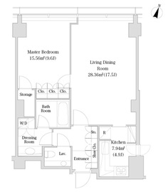 ラ・トゥール青葉台 2203 間取り図