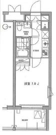 ガーデン荏原中延 508 間取り図