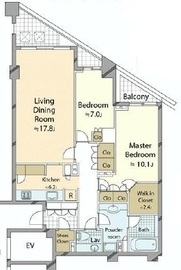 ディアナガーデン広尾 4階 間取り図