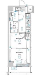 ガリシア目黒大岡山 6階 間取り図