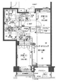 パークホームズ目黒中町 5階 間取り図