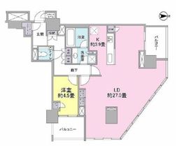 ブリリアタワー代々木公園クラッシー 15階 間取り図