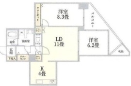 渋谷美竹ハイム 2階 間取り図