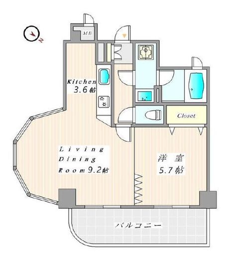 ライオンズマンション文京白山 3階 間取り図
